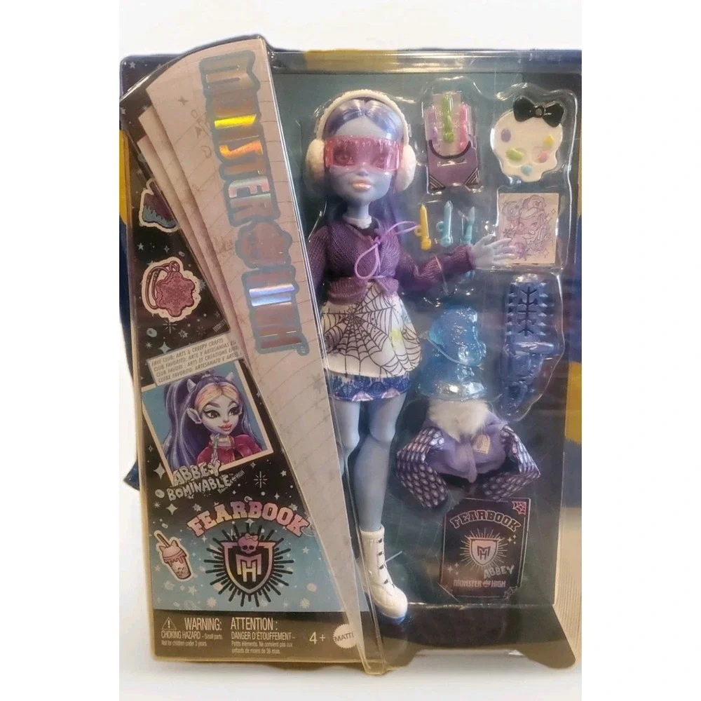 Monster High‎ Abbey Bominable Fearbook Doll Exclusive COMPLETE New
